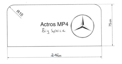 Mercedes - Actros MP4 BigSpace - DeMinimis förderfähige LKW Matratze