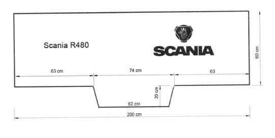 Scania - R480 - DeMinimis förderfähige LKW Matratze