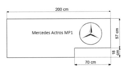 Mercedes - Actros MP1 - DeMinimis förderfähige LKW Matratze