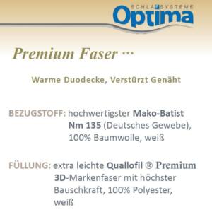 Premium-Faser-warm