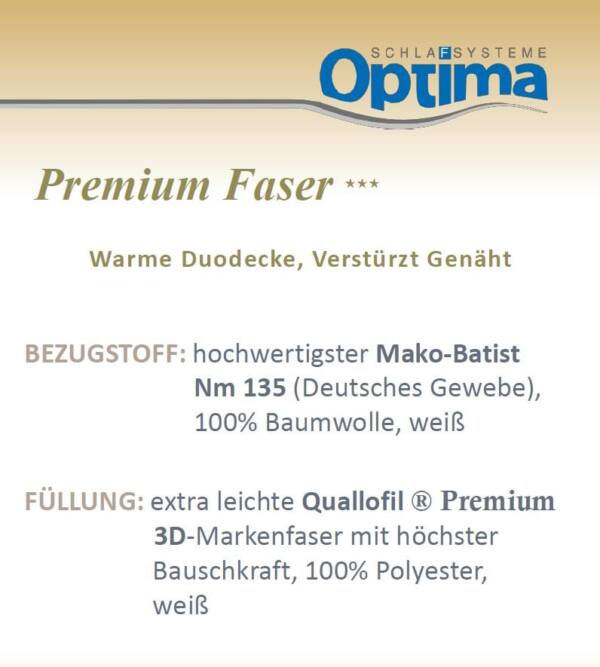 Premium-Faser-warm